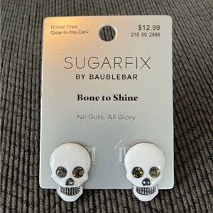 Sugarfix by Baublebear Earrings - Bone To Shine -  No Guts. all Glory - Skulls